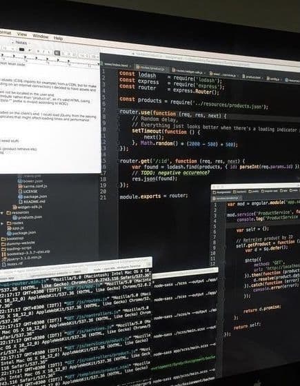 Web Development Abstract Visualization